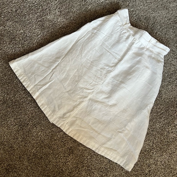 Outland Denim White Linen Skirt - Picture 15 of 16